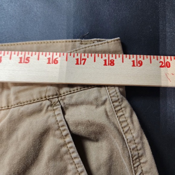 Free Planet Mens Shorts Size 38 Brown Cotton Blend Stretch Casual Inseam Fit - Picture 4 of 12